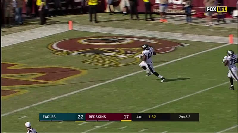 VIDEO: Eagles Beat Redskins With Controversial Replay Review of Fumble