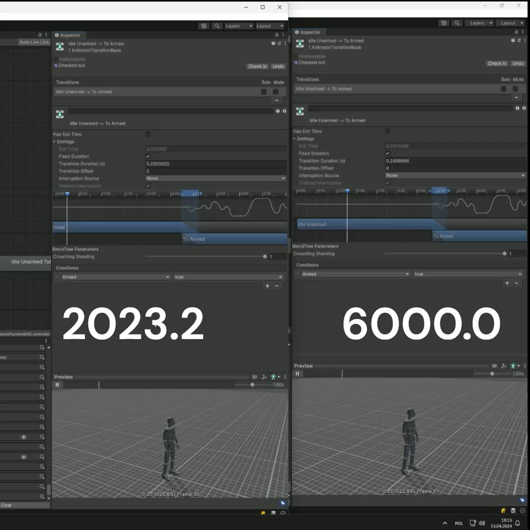 Watch Unity Animation Transition Preview Bug | Streamable