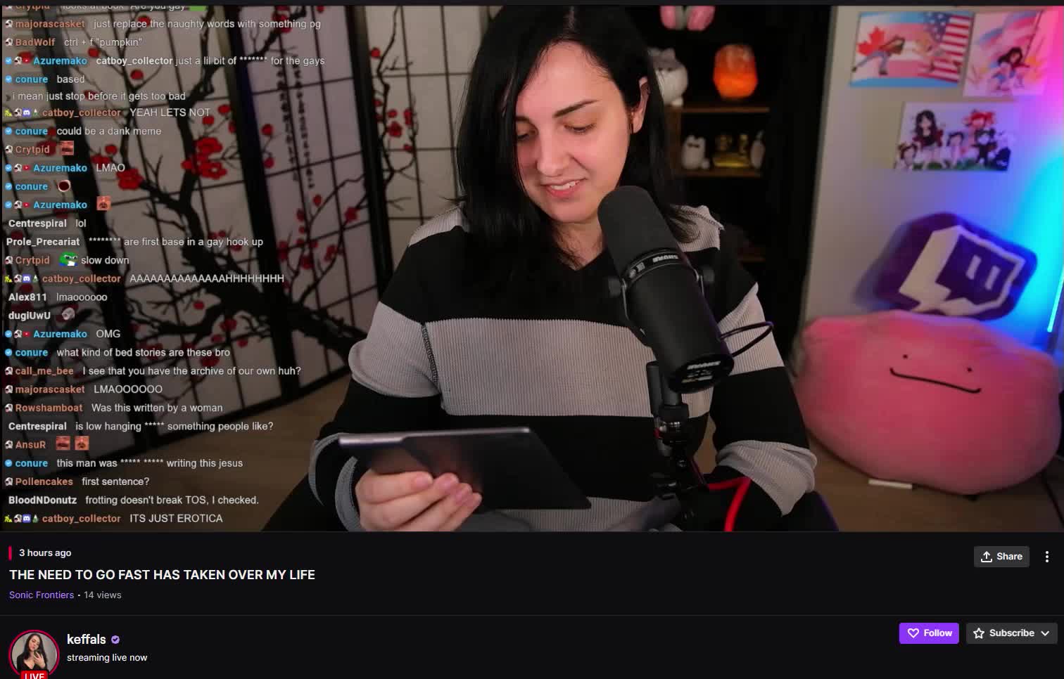 Keffals Reads Porn On Twitch
