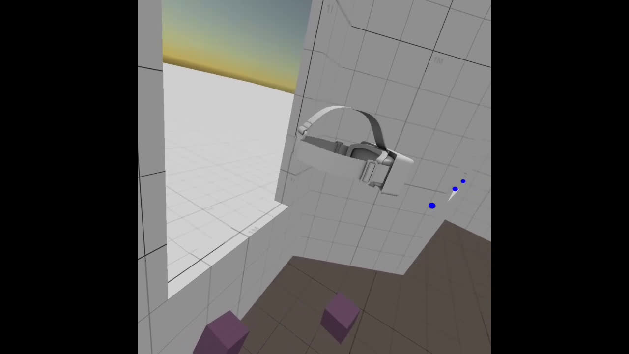 Two players in the same house, exploring a virtual reality level ...