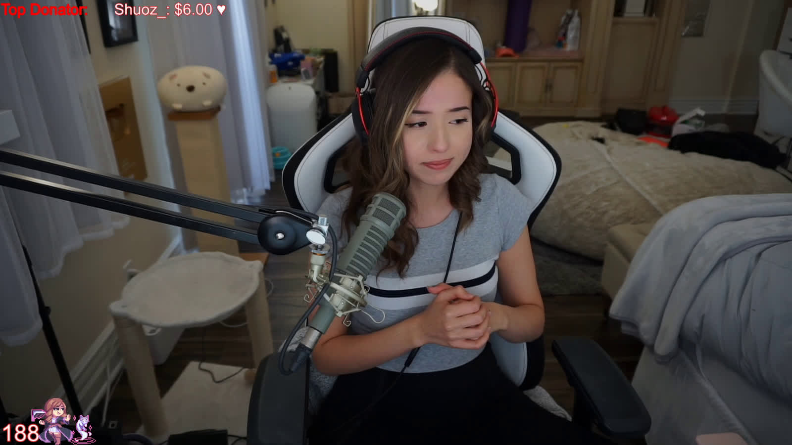 Pokimane holding back tears