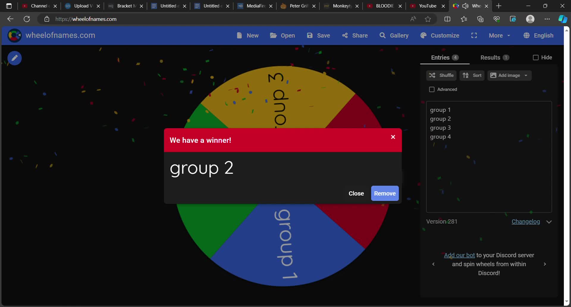 Wheel of Names _ Random name picker and 10 more pages - Personal ...