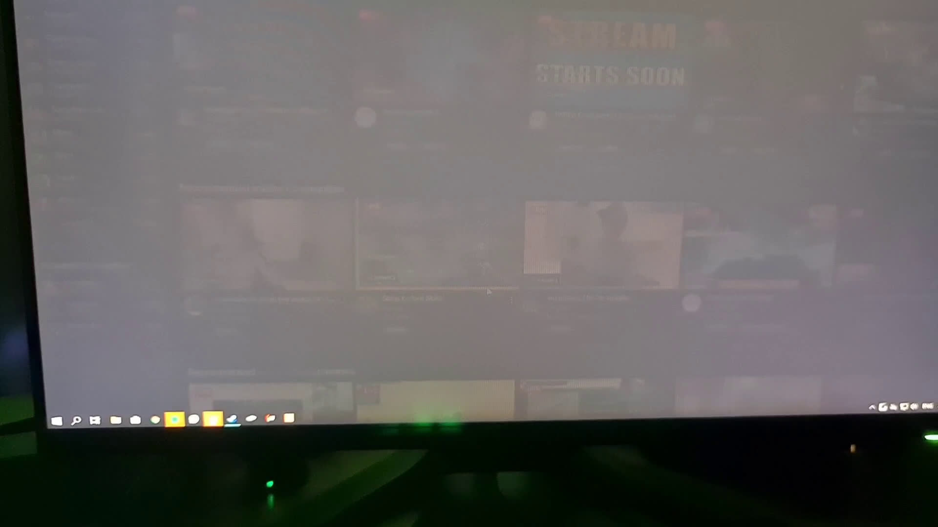 Bought an alienware aw2521hf a couple of weeks ago and it now looks like it  has stripes of burnt in image across the whole screen. Its not burn in  though as it happened while as soon as I switched tabs. Is this fixable or  is my monitor needing to be returned ...