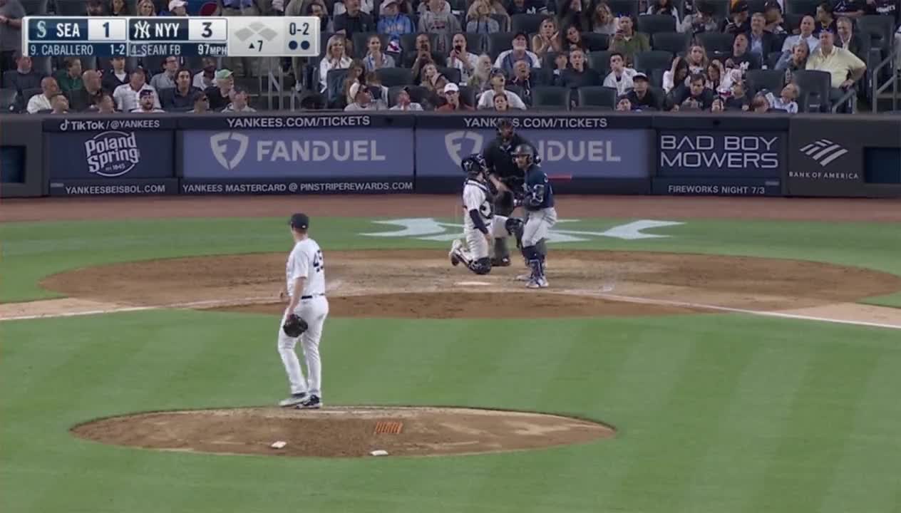 Jomboy] Gerrit Cole throws over batter's head then wags his finger, a  breakdown : r/NYYankees