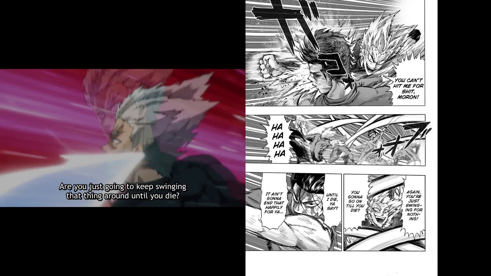 One-Punch Man Season 2] Anime vs. Manga side-by-side comparison : r/anime