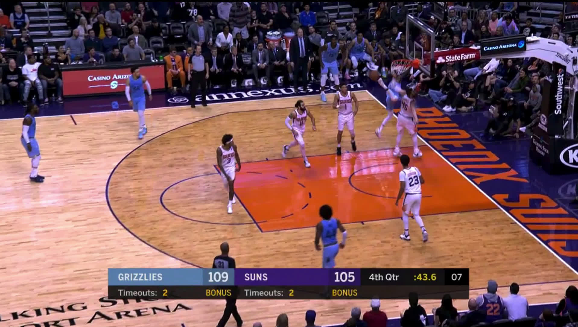 Slow-motion video: Jeff Green's ridiculous dunk against Phoenix Suns 