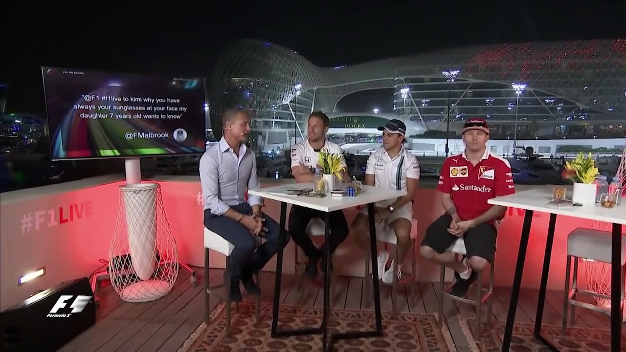 David Coulthard compliments Kimi's eyes, Abu Dhabi 2016