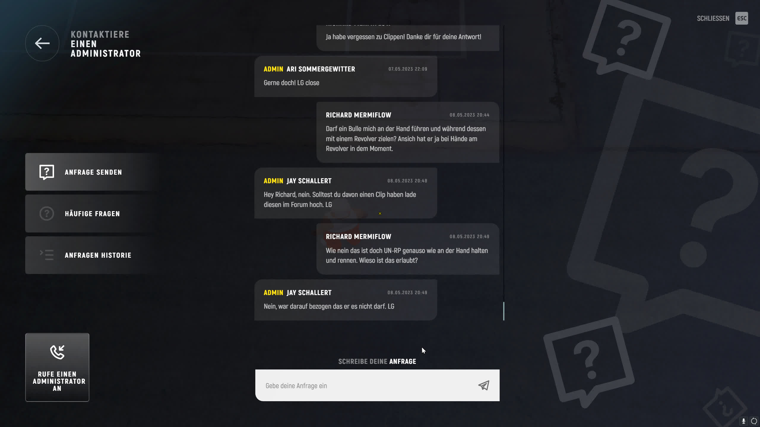 Admin Proof