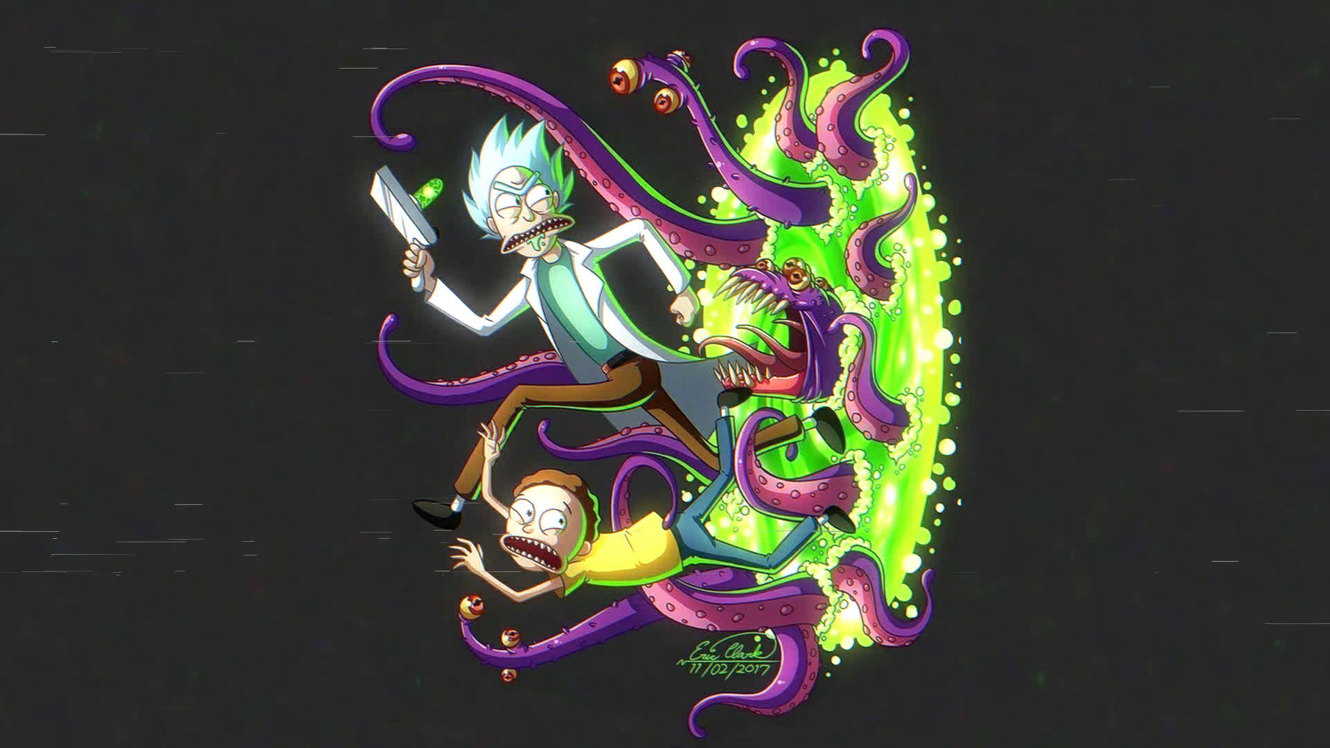 Rick and Morty Monster From Portal Live Wallpaper - Embed