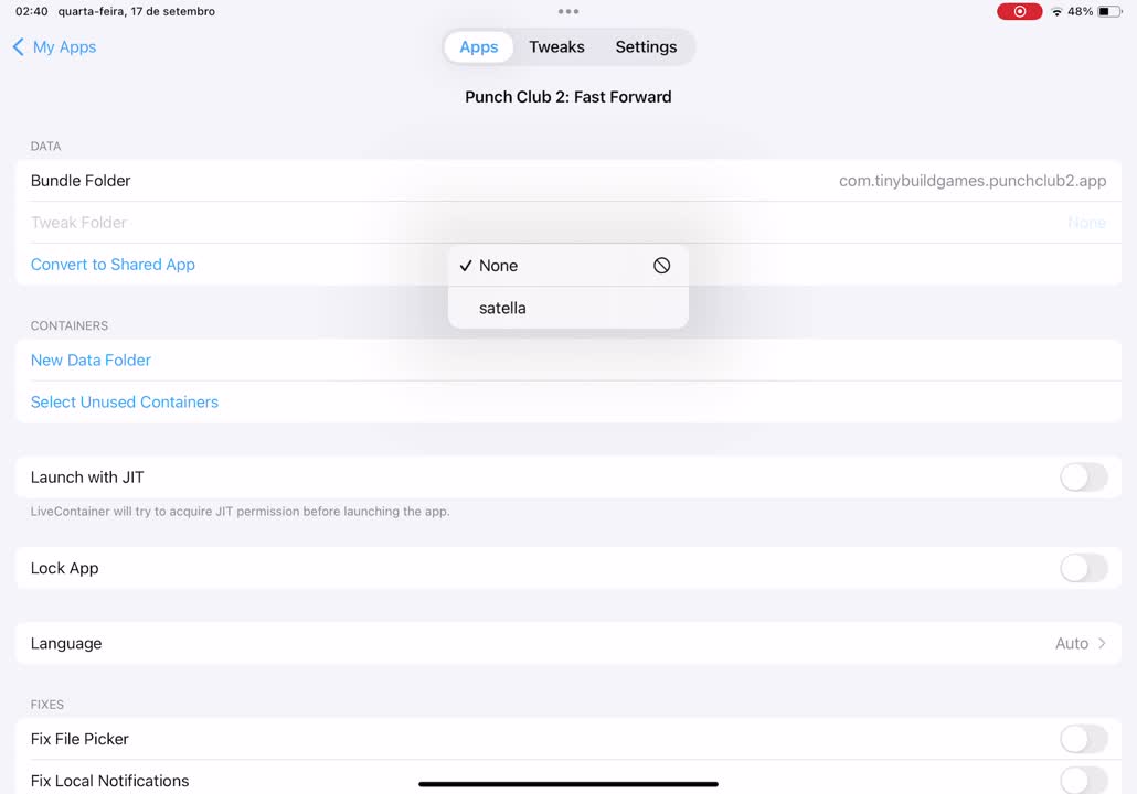 Watch LiveContainer Tweaks | Streamable
