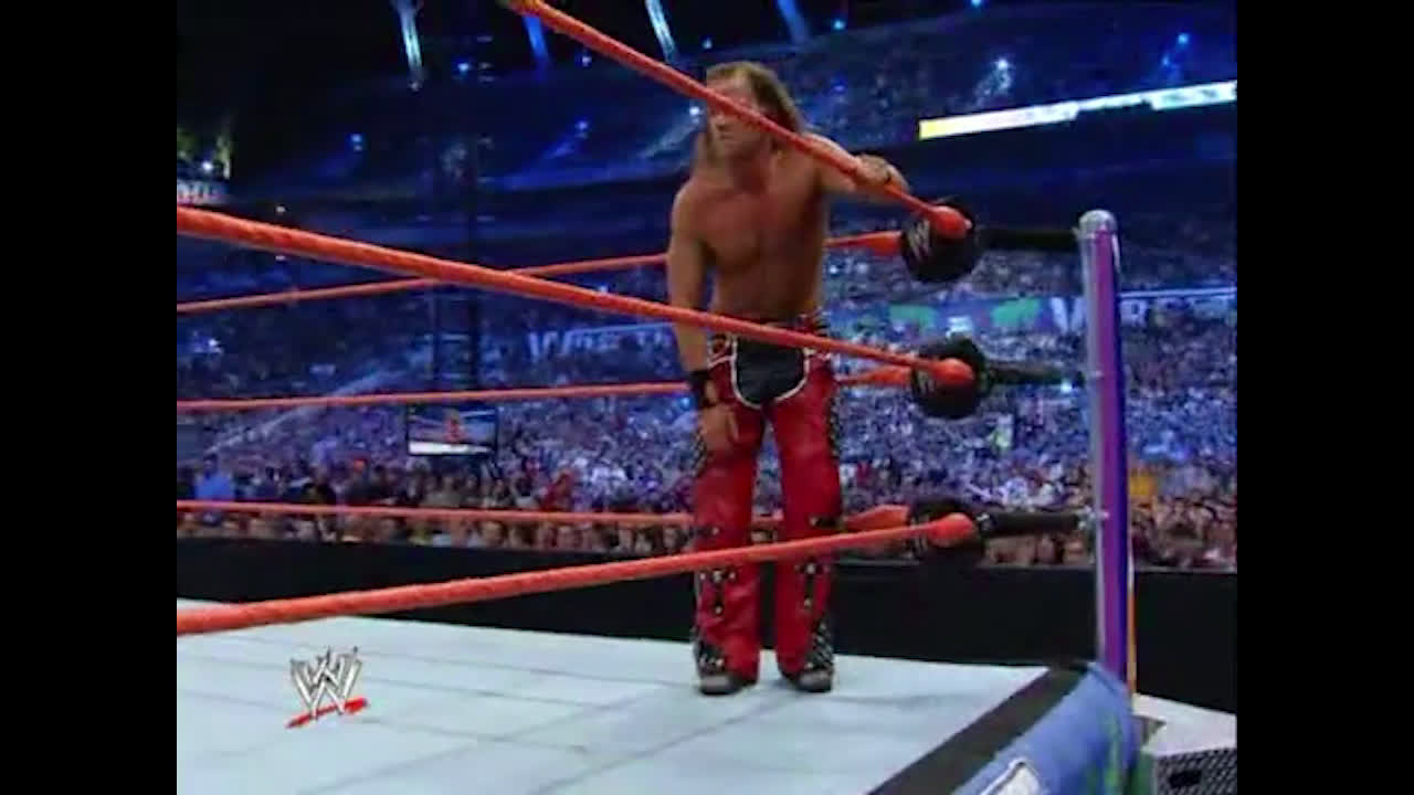 Shawn Micheals retires Ric Flair to Africa by Toto