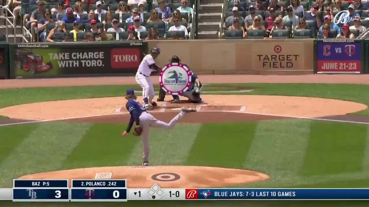 Twins broadcast makes an error and replaces the strike zone with an Ad r/baseball