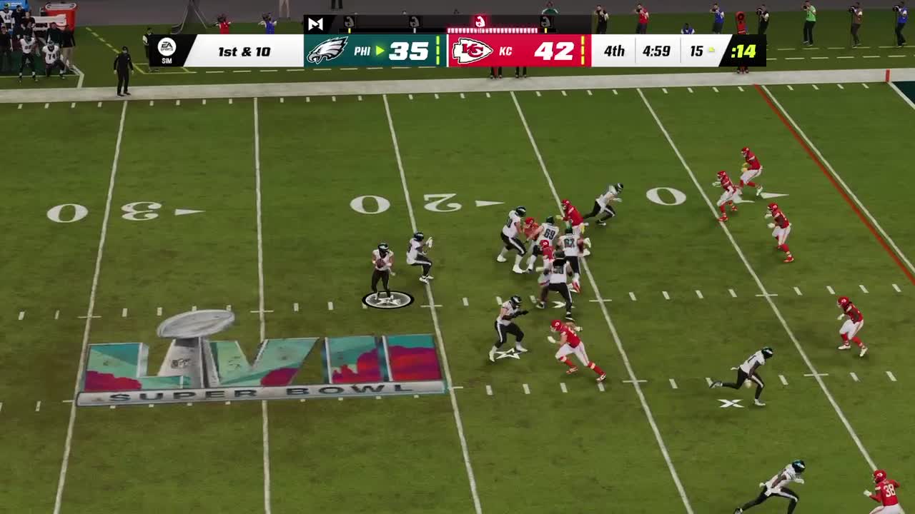 Chiefs-Eagles Super Bowl simulation has been running on Madden NFL 23 and  has a winner