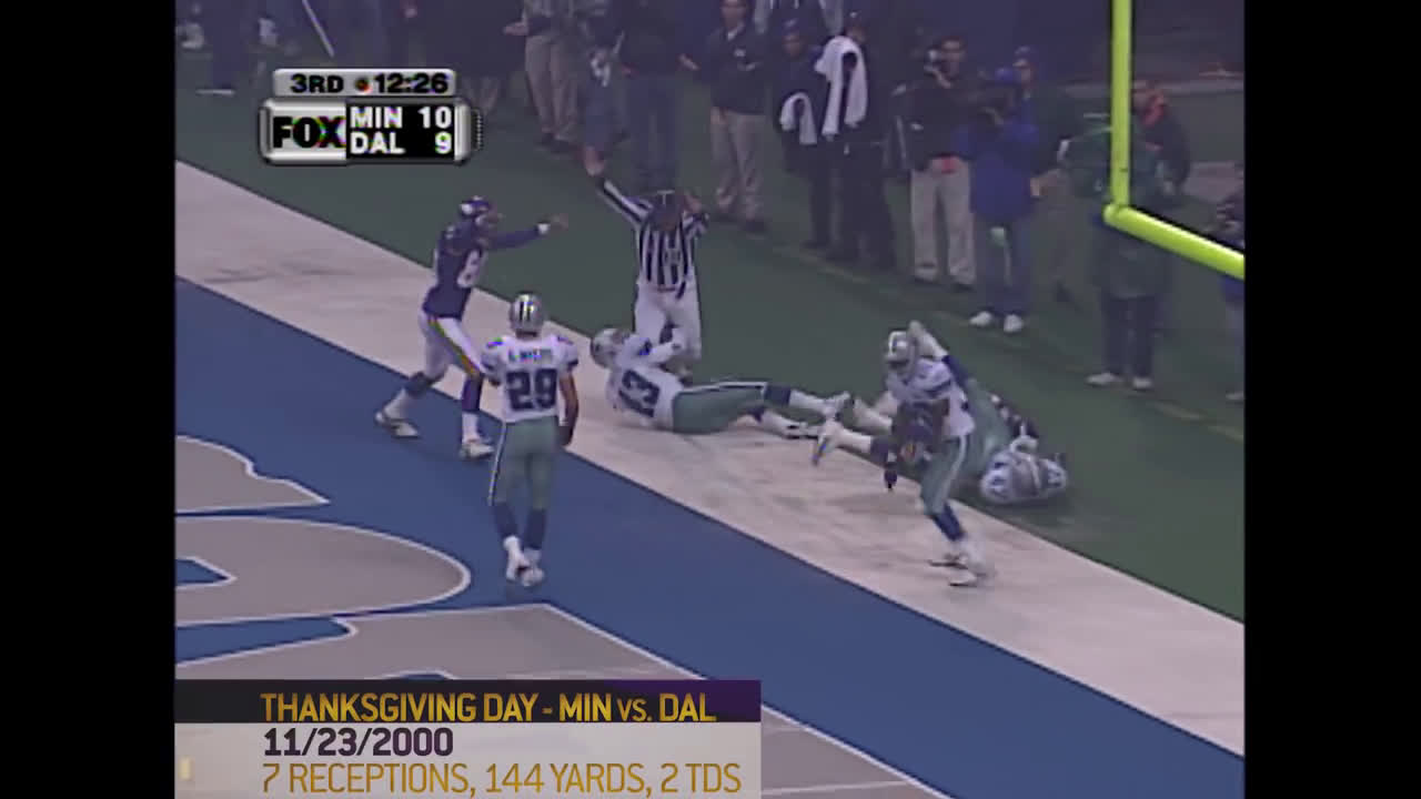 Watch: Randy Moss' incredible Thanksgiving performance vs Dallas Cowboys