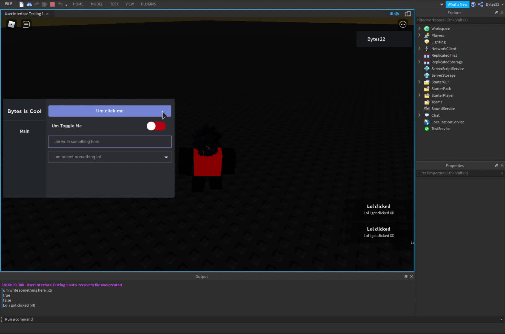 Discord UI Showcase lol
