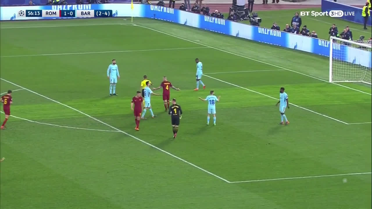 動画 バルセロナに大逆転勝利でベスト4進出のローマ ドレッシングルームで優勝したみたいに喜びを爆発させるwww