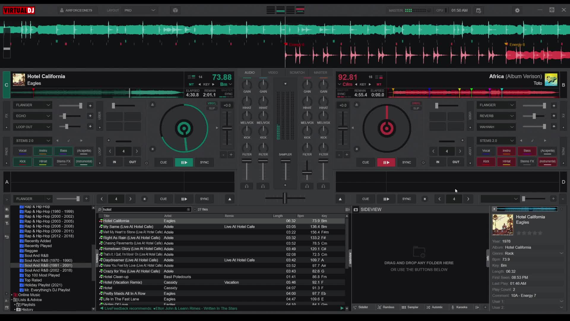 Virtual DJ Stems Demo