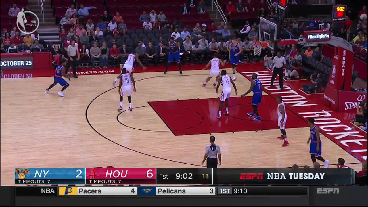 NBA On ESPN Testing Out Their New Score Layout.