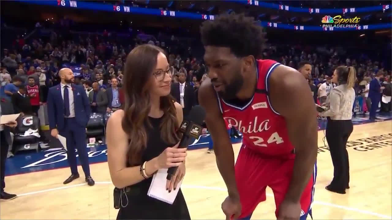 Joel Embiid postgame interview