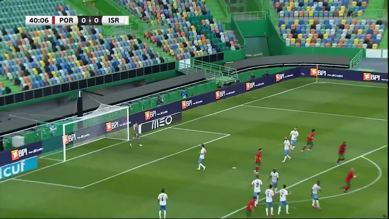 Video Cristiano Ronaldo With A Lol Free Kick Shot Vs Israel Witty Futty