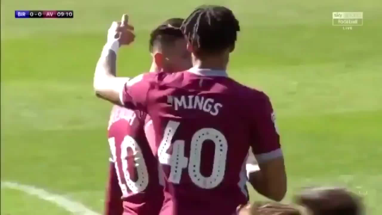 動画 バーミンガム戦でグリーリッシュが乱入したサポーターに殴られる 観客が背後から顔面にラリアットをヒットさせる