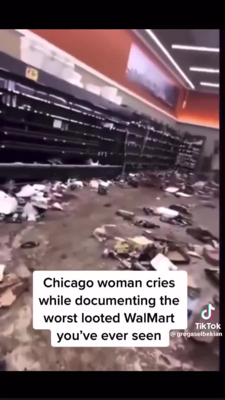 Watch Chicago woman documents the worstlooted Walmart you've ever seen