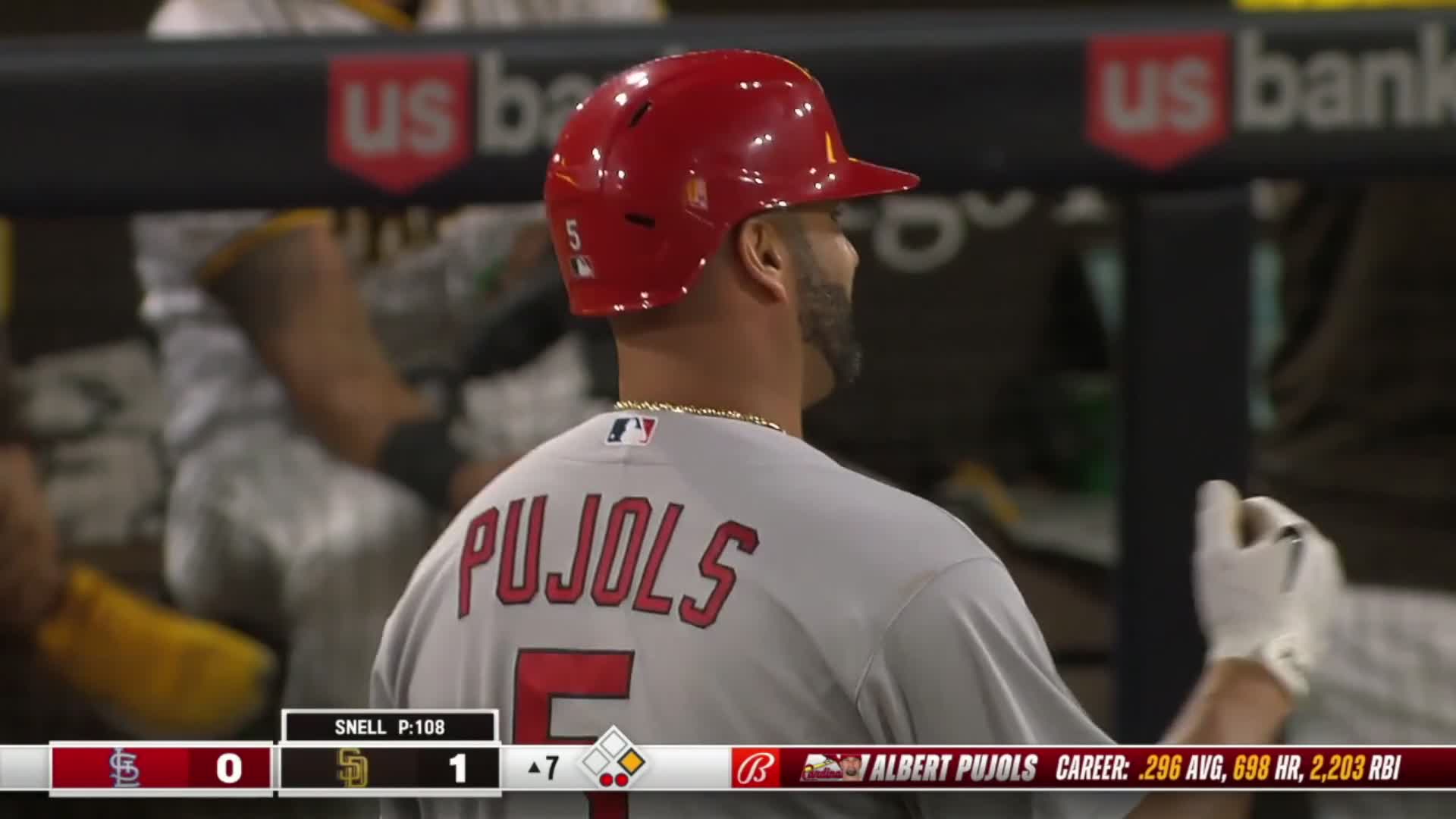 Albert Pujols 698 Career Home Runs St Louis Cardinals MLB Home