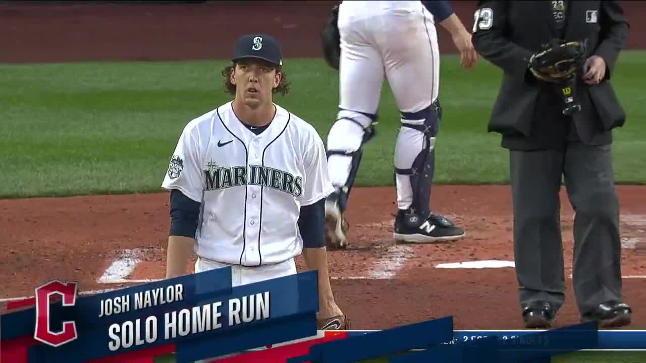 Josh Naylor crushes the first Guardians homer of the year 430 feet and  gives them the lead : r/baseball