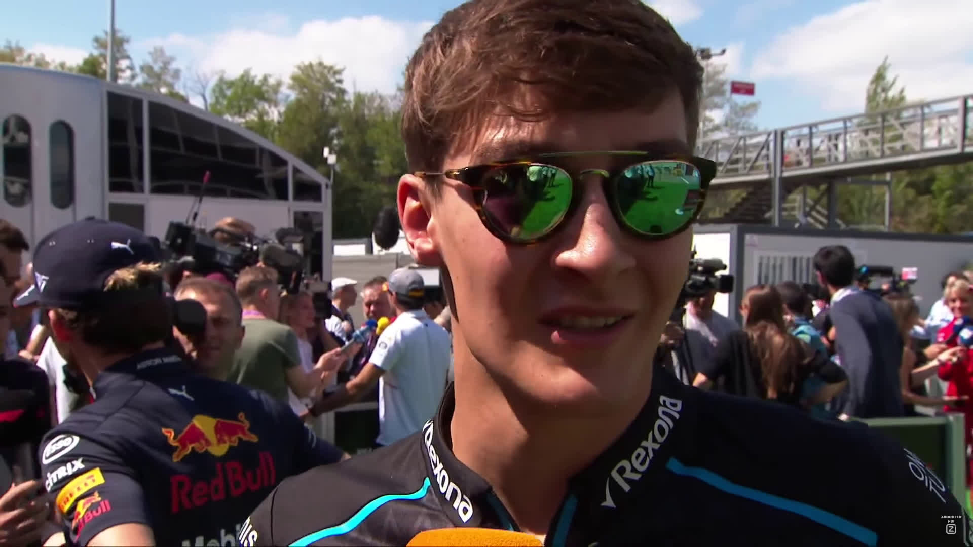 George Russell interview Ziggo Sport