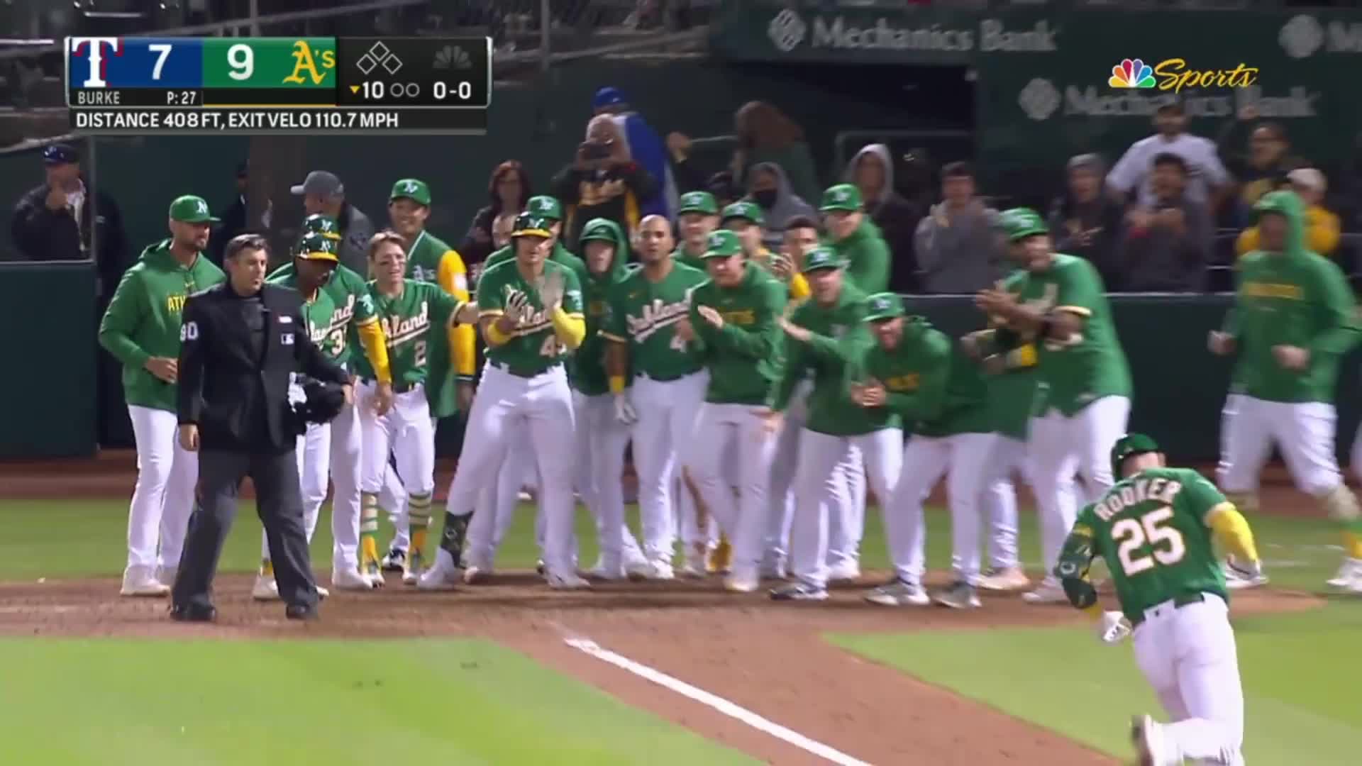 Brent Rooker's walk-off homer lifts A's over Rangers