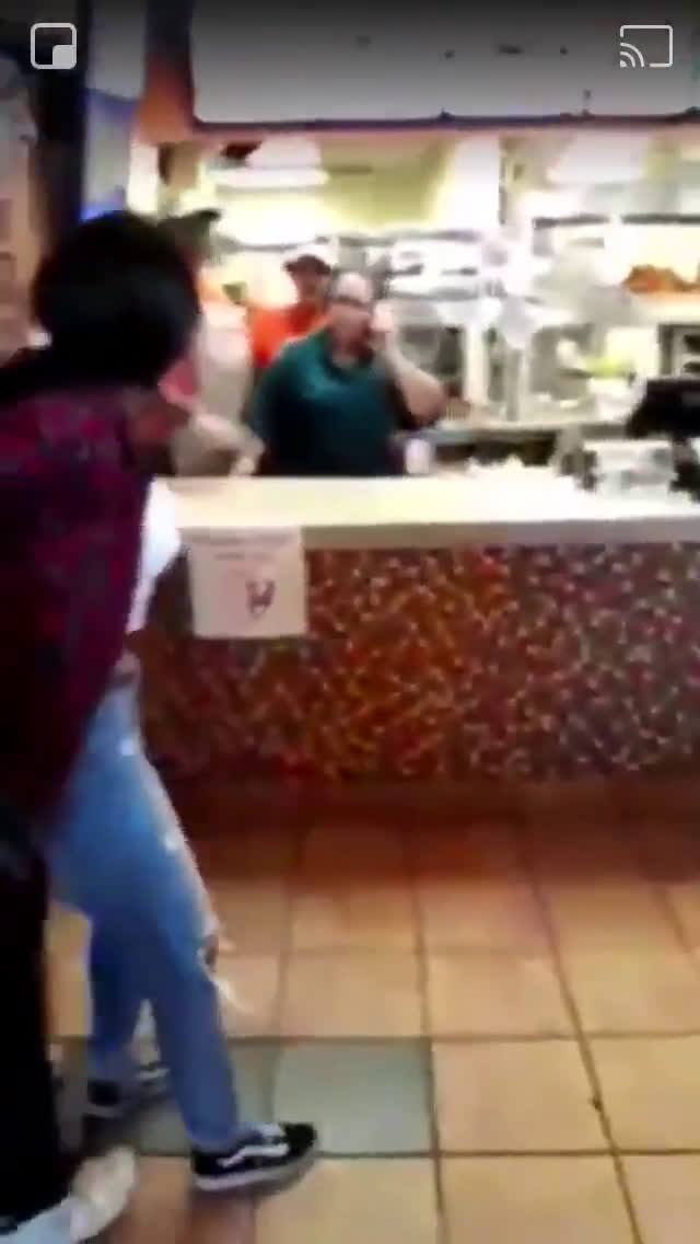 Throwing Trays At Popeyes