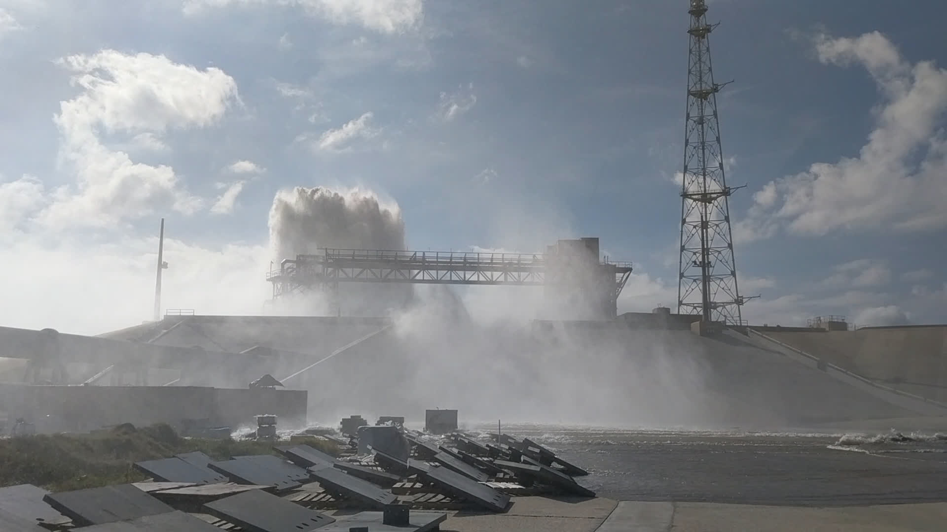 Test of NASA SLS Sound Suppression System