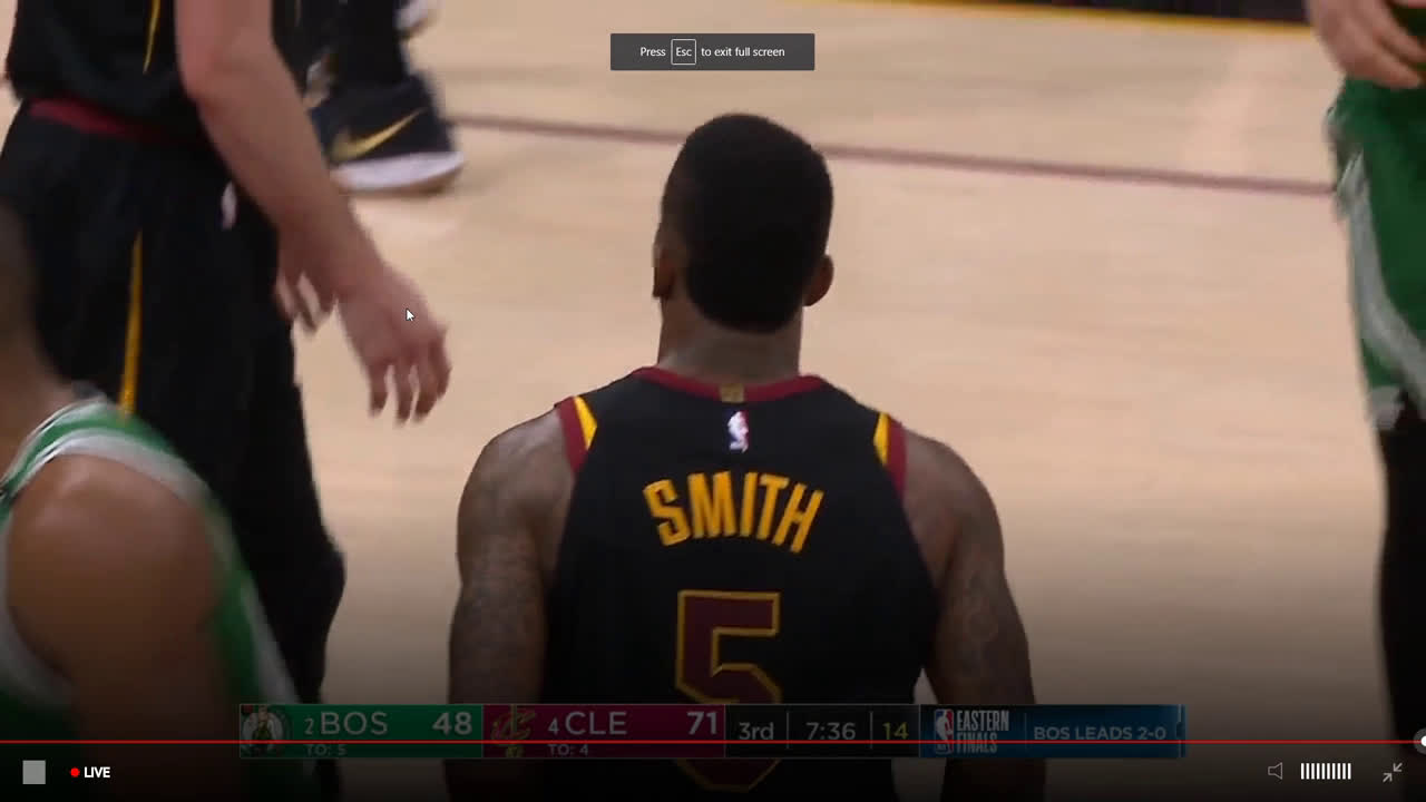 JR Smith Bites Extremely Hard On Pump Fake