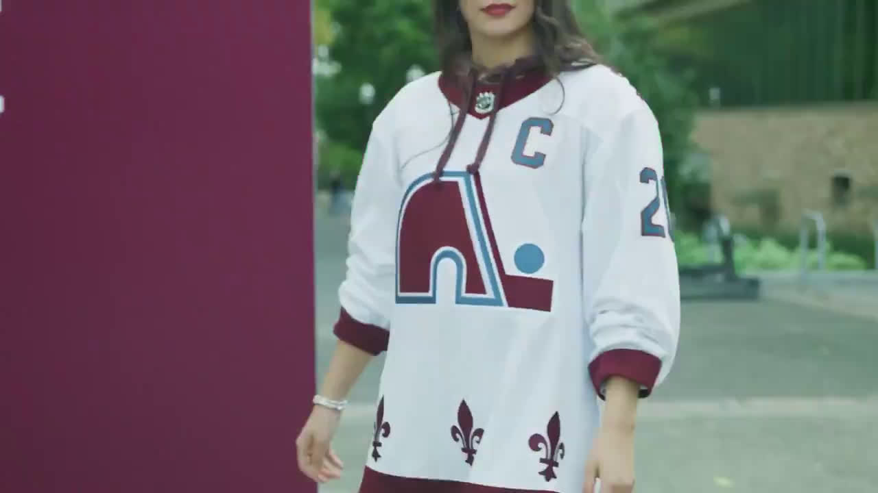 The Colorado Avalanche Nordiques-style throwback jersey