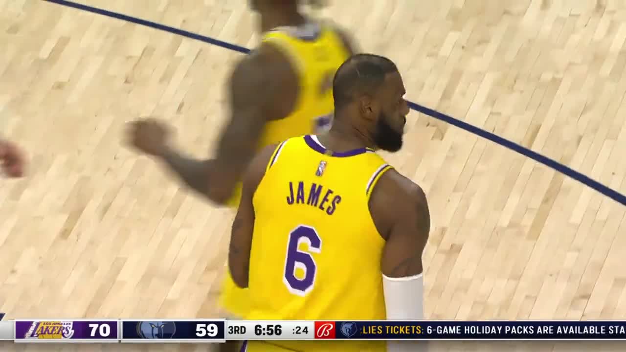 LeBron beating the clock