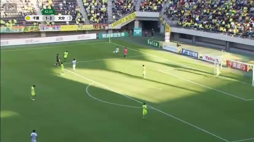 動画 大分戦でジェフ千葉のゴールキーパーがエリア外でハンド 主審の判定はイエローカードで退場処分にはならず 動画 大分戦でジェフ千葉のゴールキーパーがエリア外でハンド 主審の判定はイエローカードで退場処分にはならず