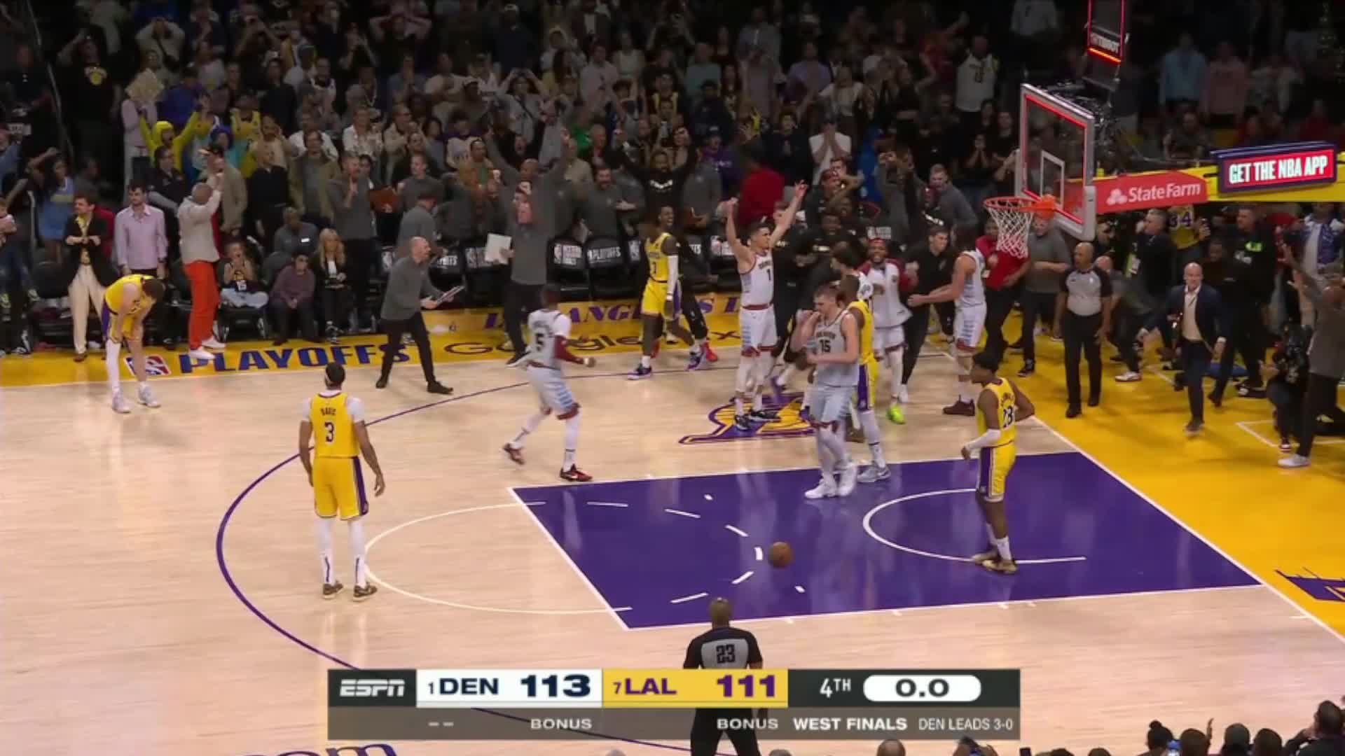 Highlight The Nuggets clamp Lebron to stamp their ticket to the NBA Finals r/nba
