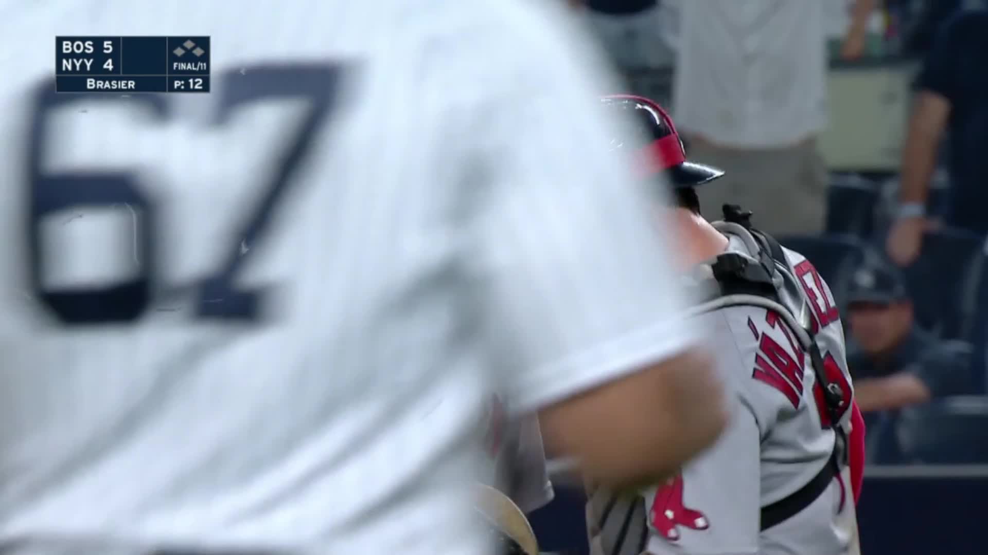 7/15/22 Brasier strikes out Hicks on check swing call