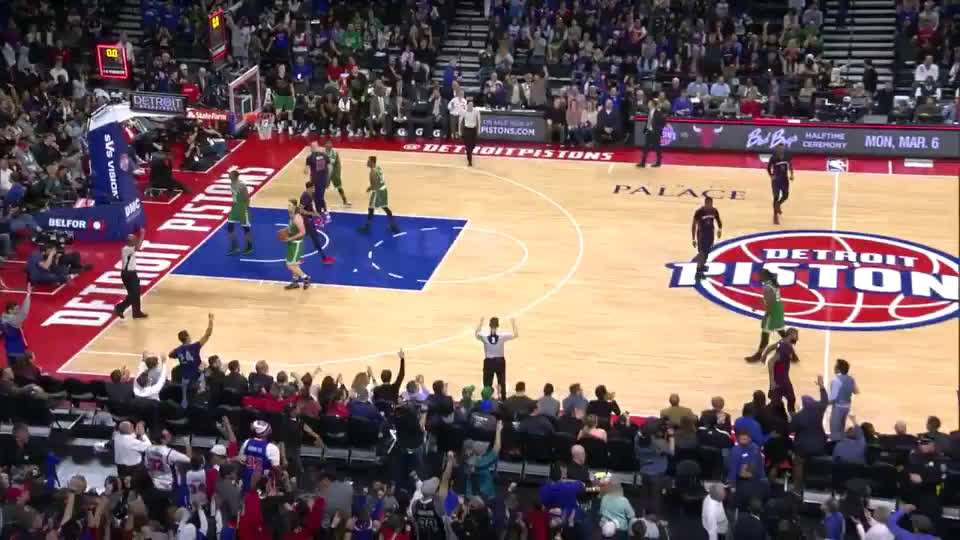 Marcus Morris Beats The Halftime Buzzer With A Three