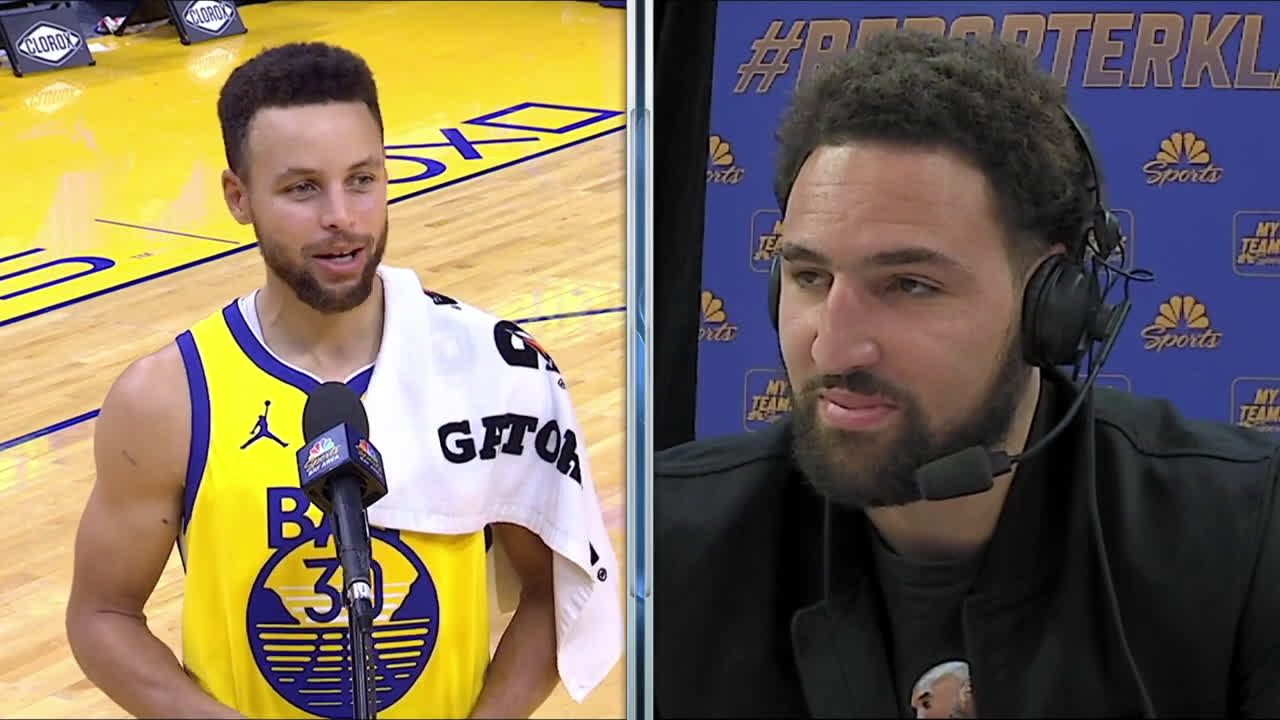 Klay Thompson's Hilarious Post-Game Interview With Stephen Curry