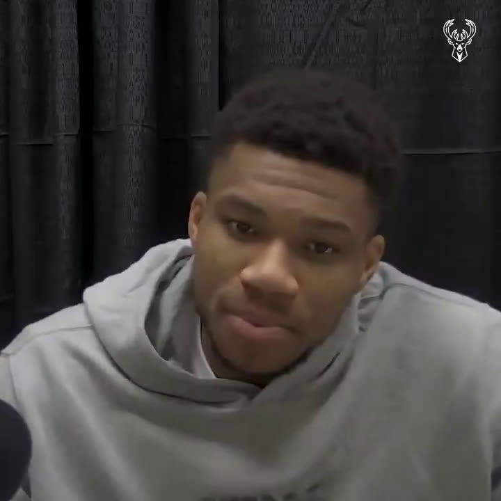 Giannis' reaction on being selected as the 1st pick on Team Lebron