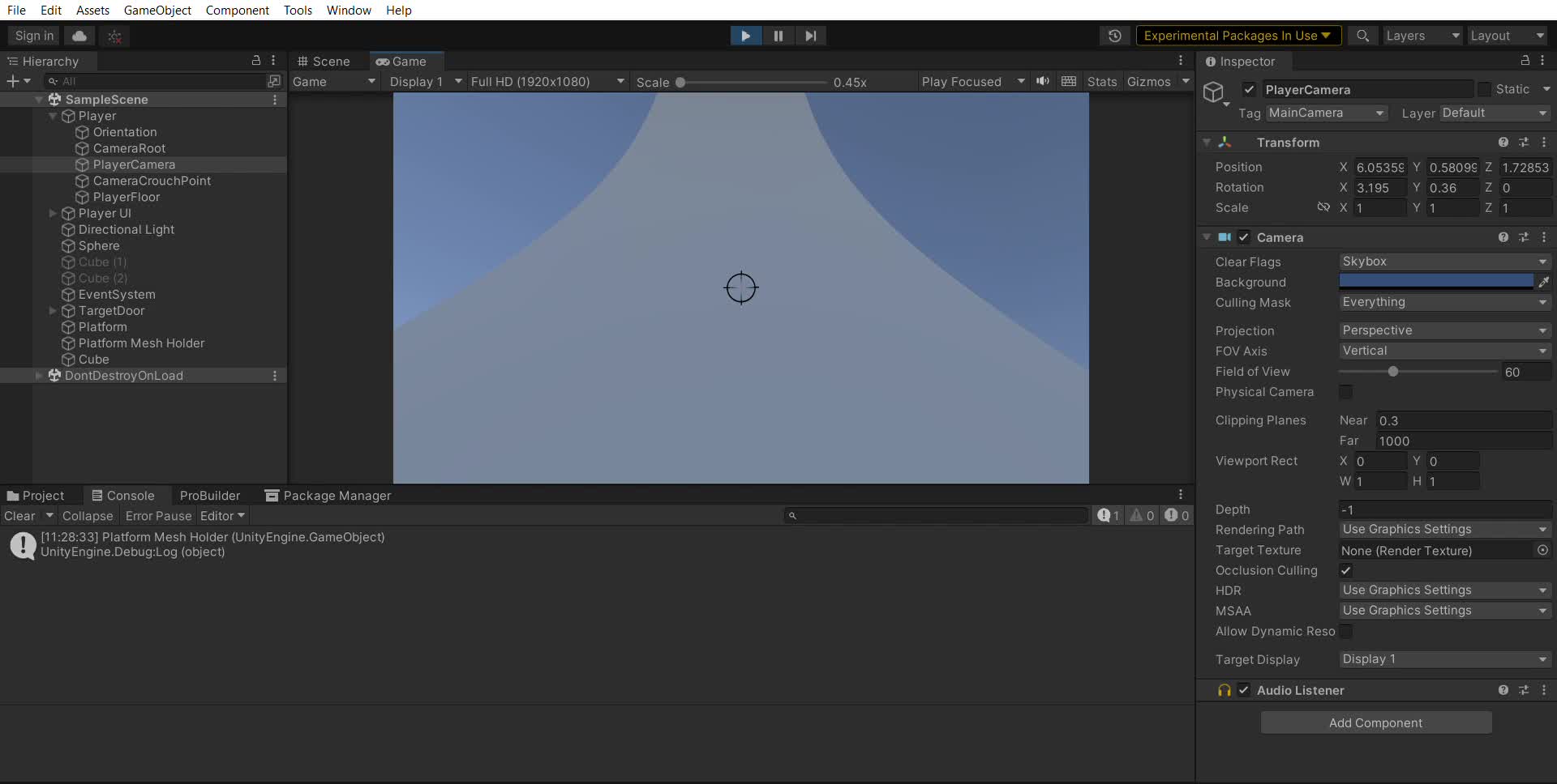 Nonstop samplescene windows mac linux unity 2021 3 14f1