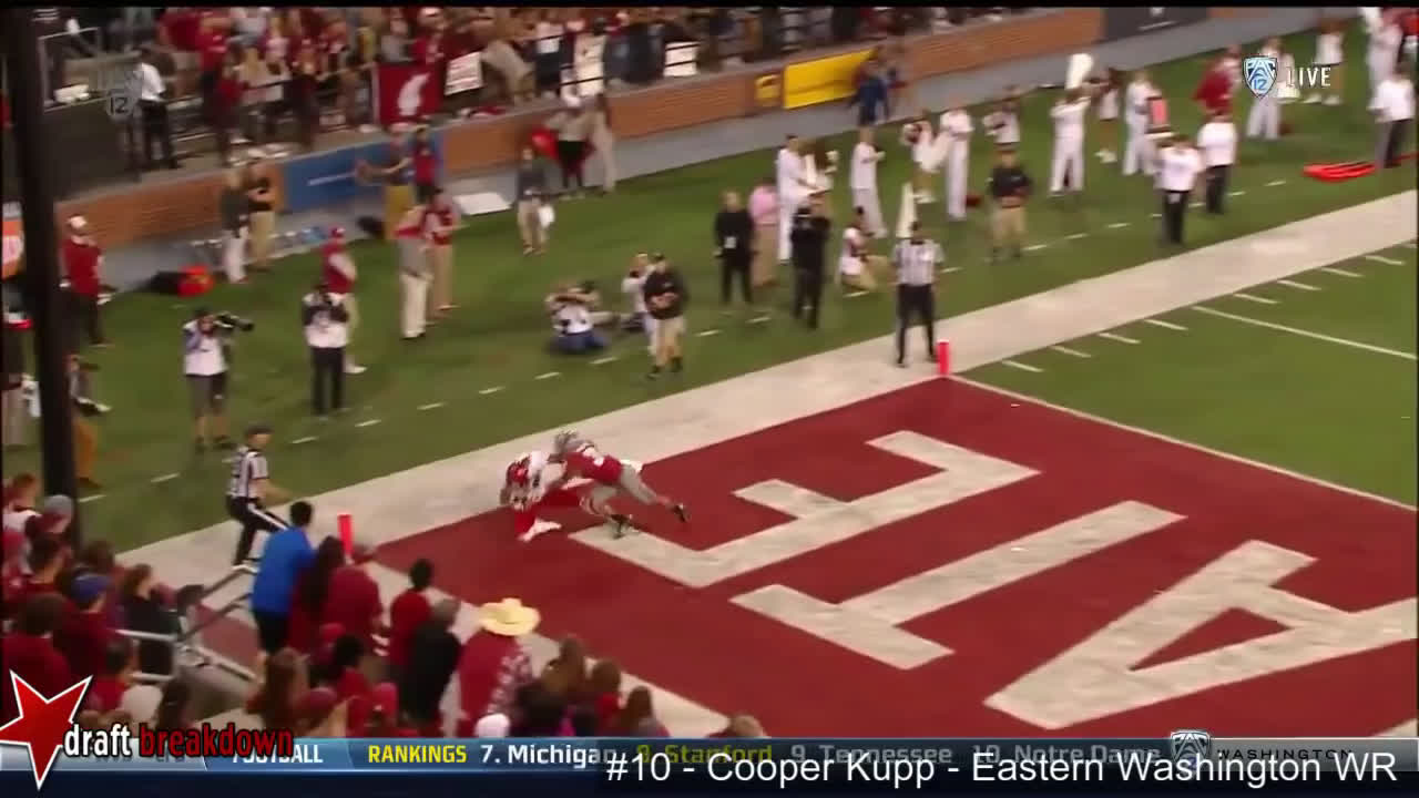 Eastern Washington WR Cooper Kupp not listening to draft