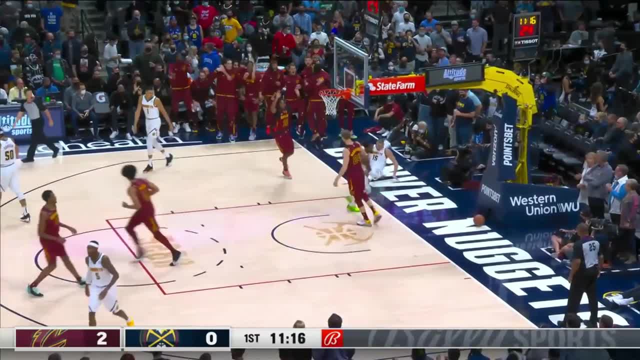 OH MERCY! MARKKANEN (Credit Cavs broadcast Bally Sports Ohio)