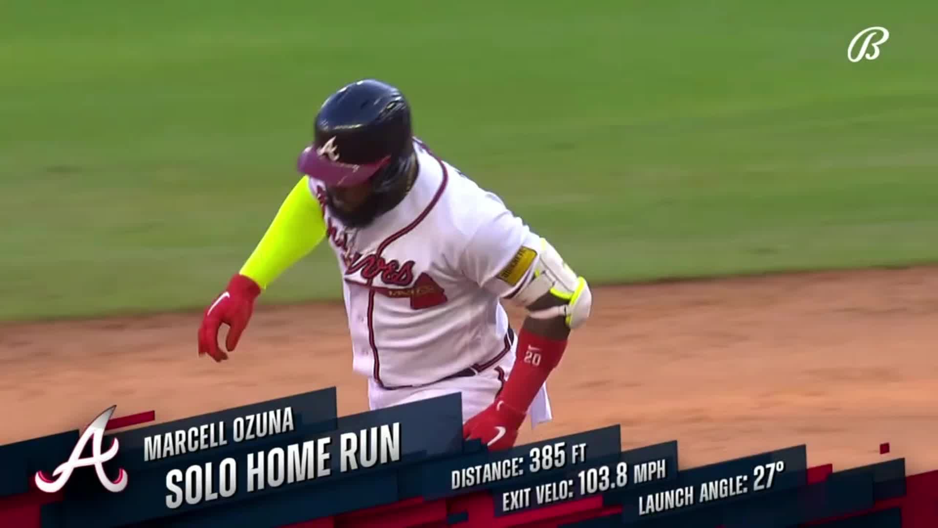 Watch The Braves ties the single season home run record with Marcell