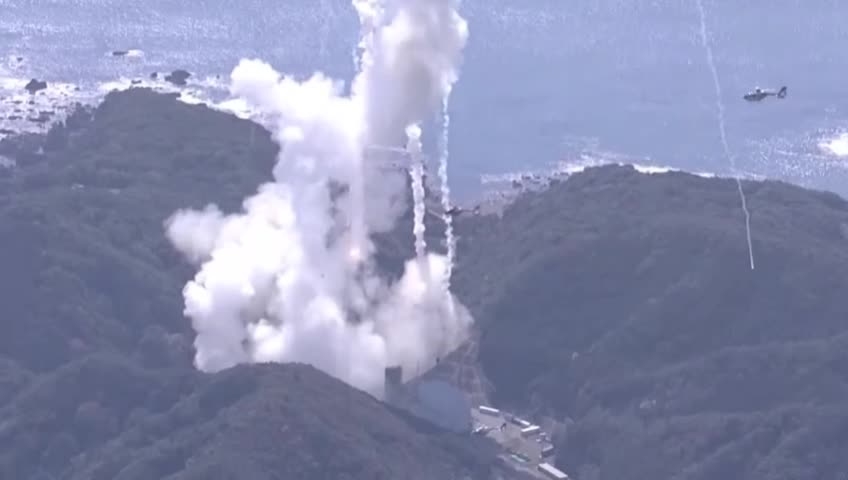 실시간 일본 민간로켓 발사 대참사