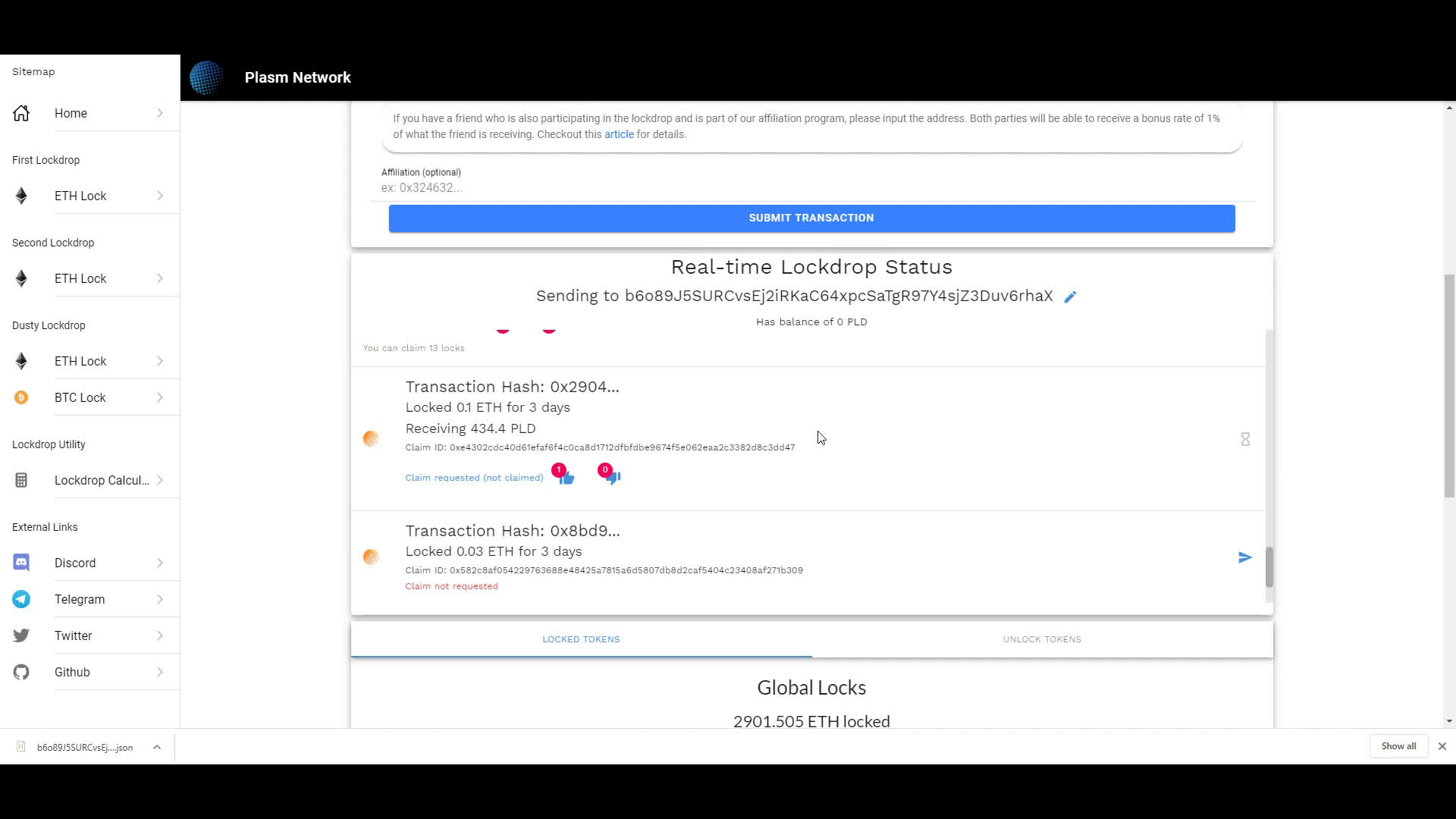 Real-time Lockdrop demo vid