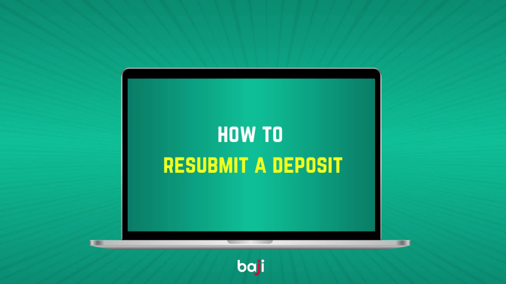 How to resubmit a deposit? (PC Version)