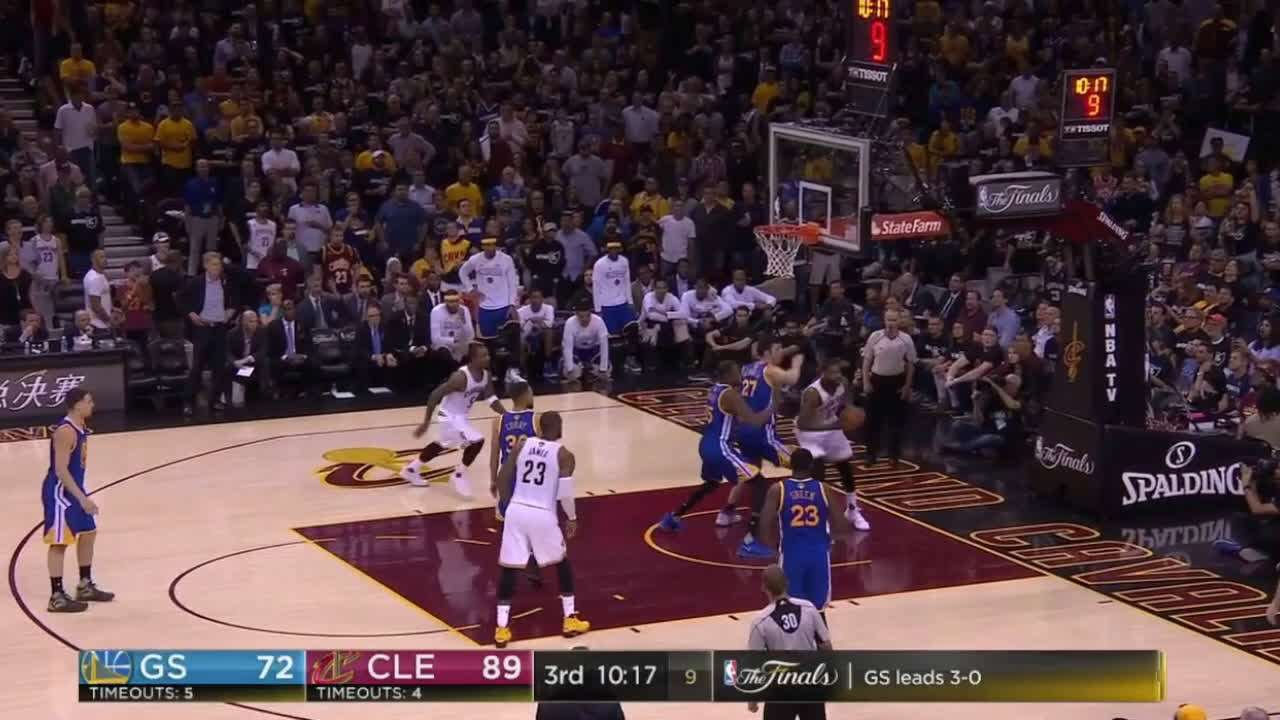 Thompson Game 4 assists to Love