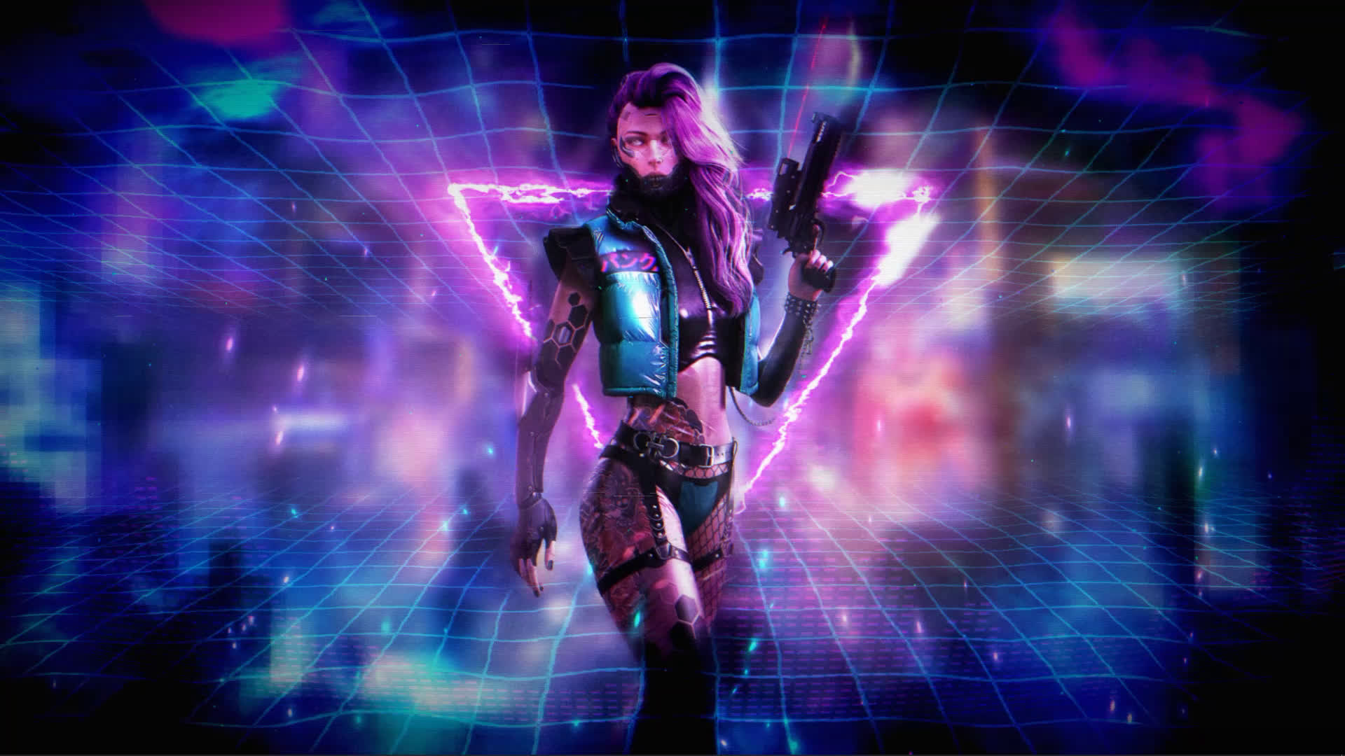 Cyberpunk girl Wallpaper 4K Future tech Futuristic Dope 6686
